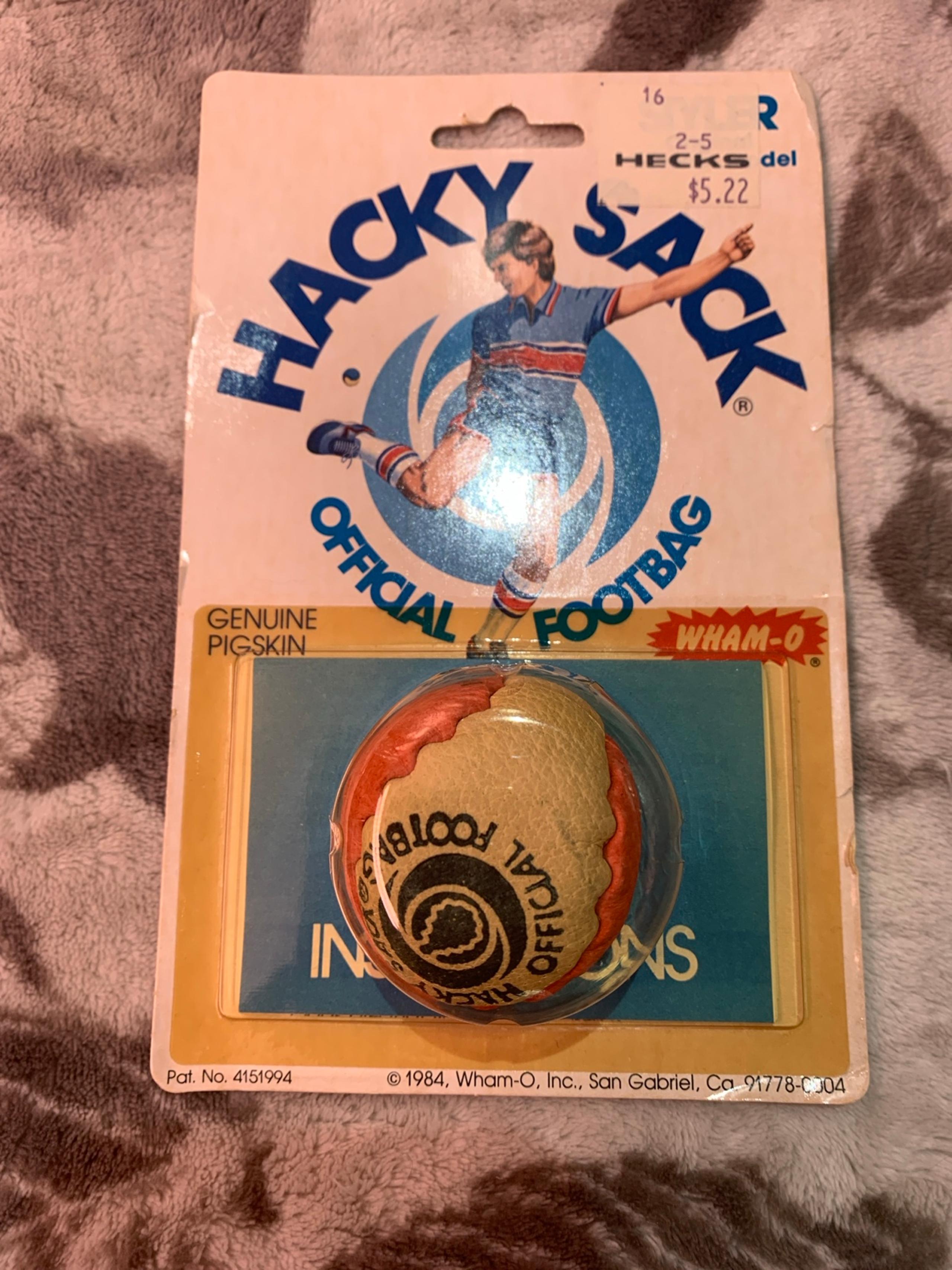 Vintage 1984 Wham-O Hacky Sack – The Official Footbag - Sealed