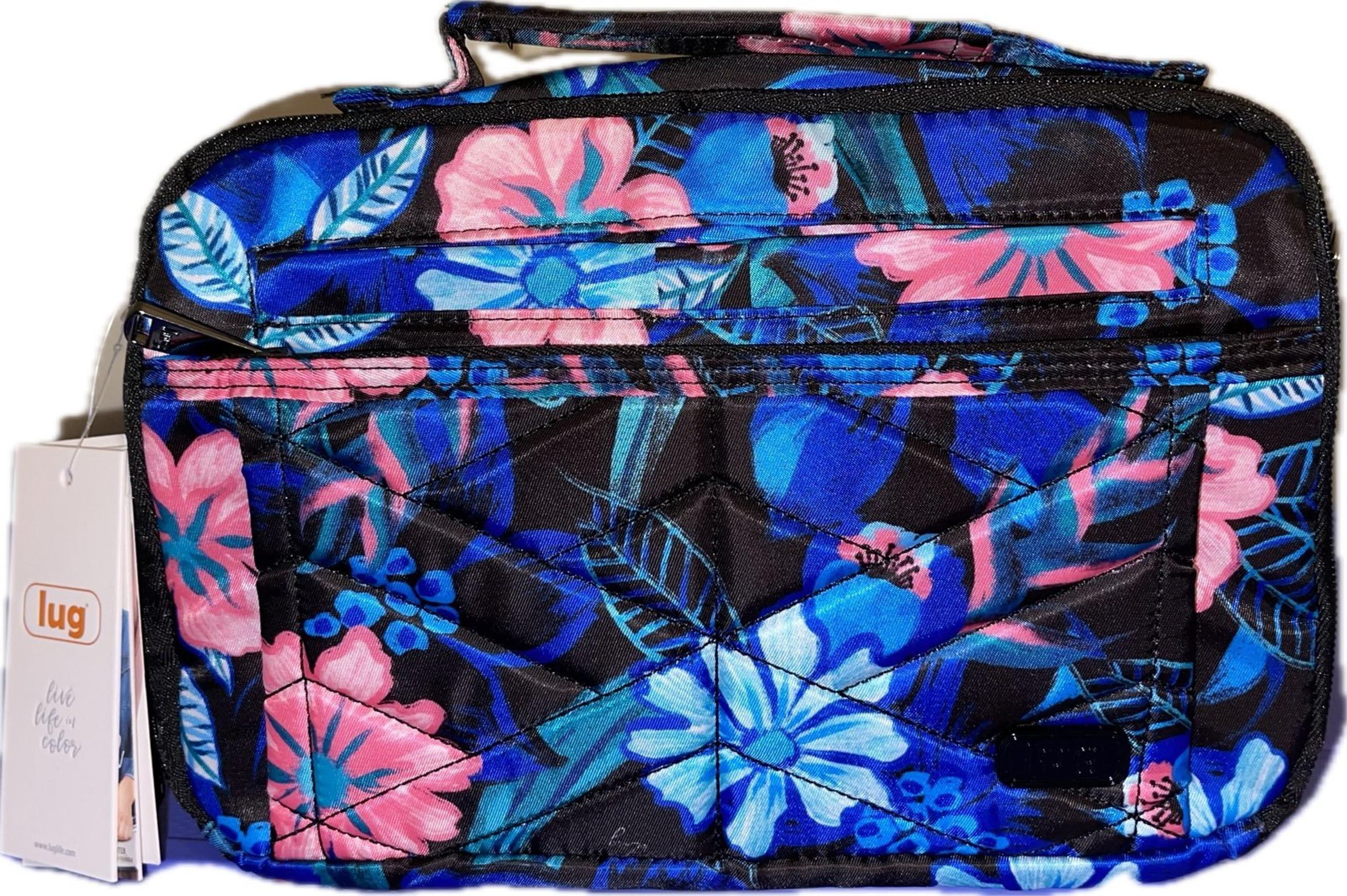 Lug Scoop 2 Resort Black Blue Flower NWT
