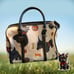 Dooney & Bourke Handbag Scottie Dog Satchel Purse White Dog Pattern Bag CUTE!