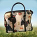 Dooney & Bourke Handbag Scottie Dog Satchel Purse White Dog Pattern Bag CUTE!