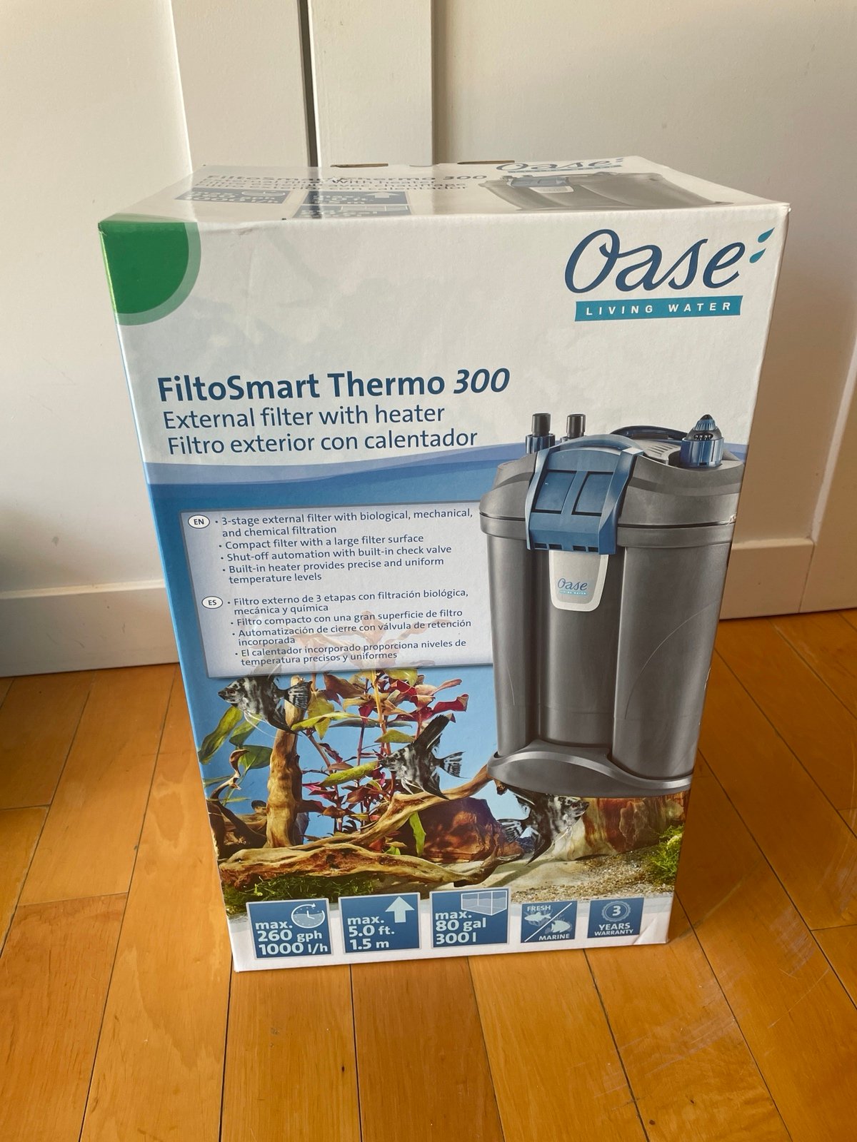 OASE FiltoSmart Thermo 300 Aquarium Heater Filter 55165