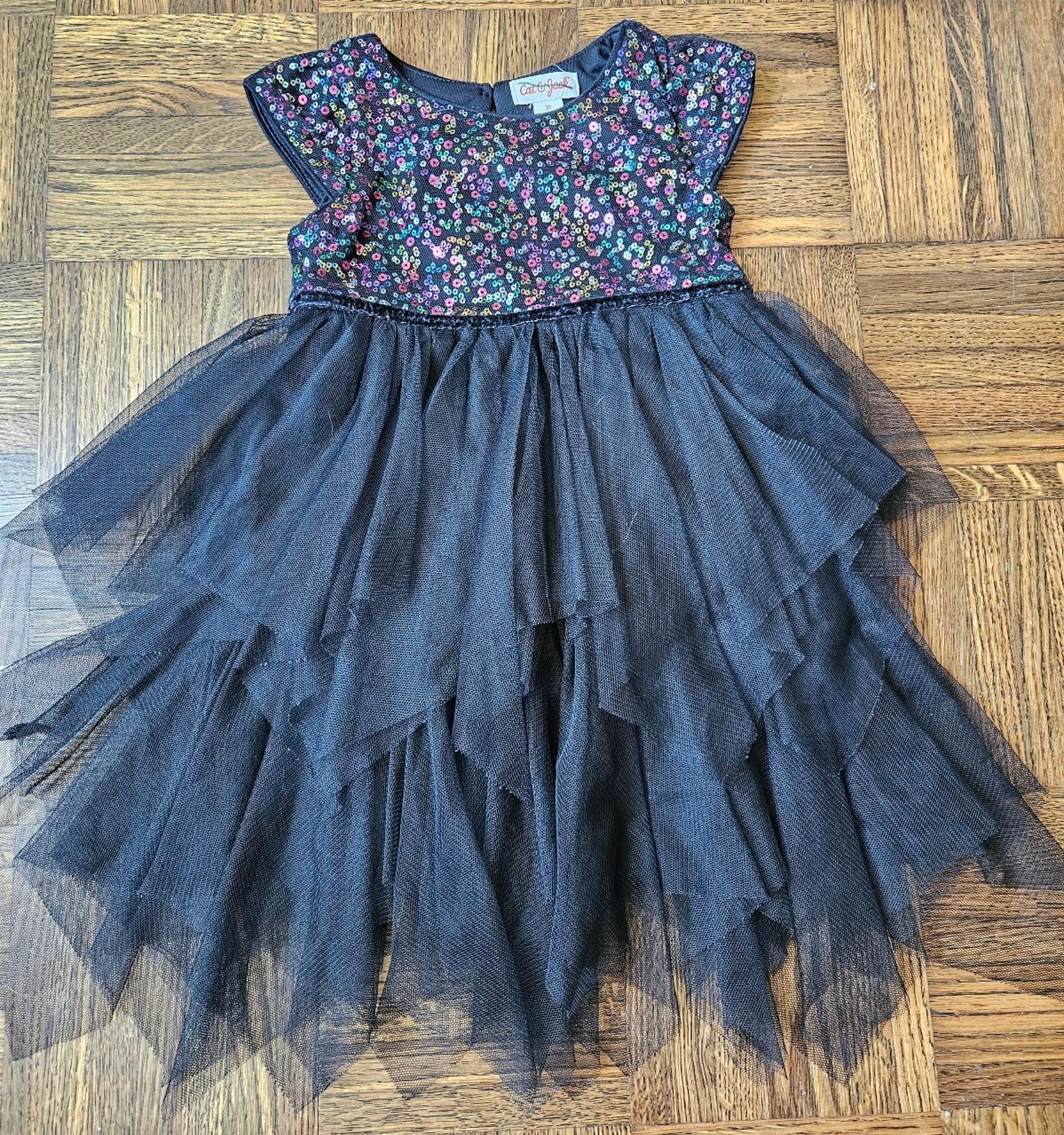 Black Tulle and Sequin Party Dress by Cat & Jack, 2T