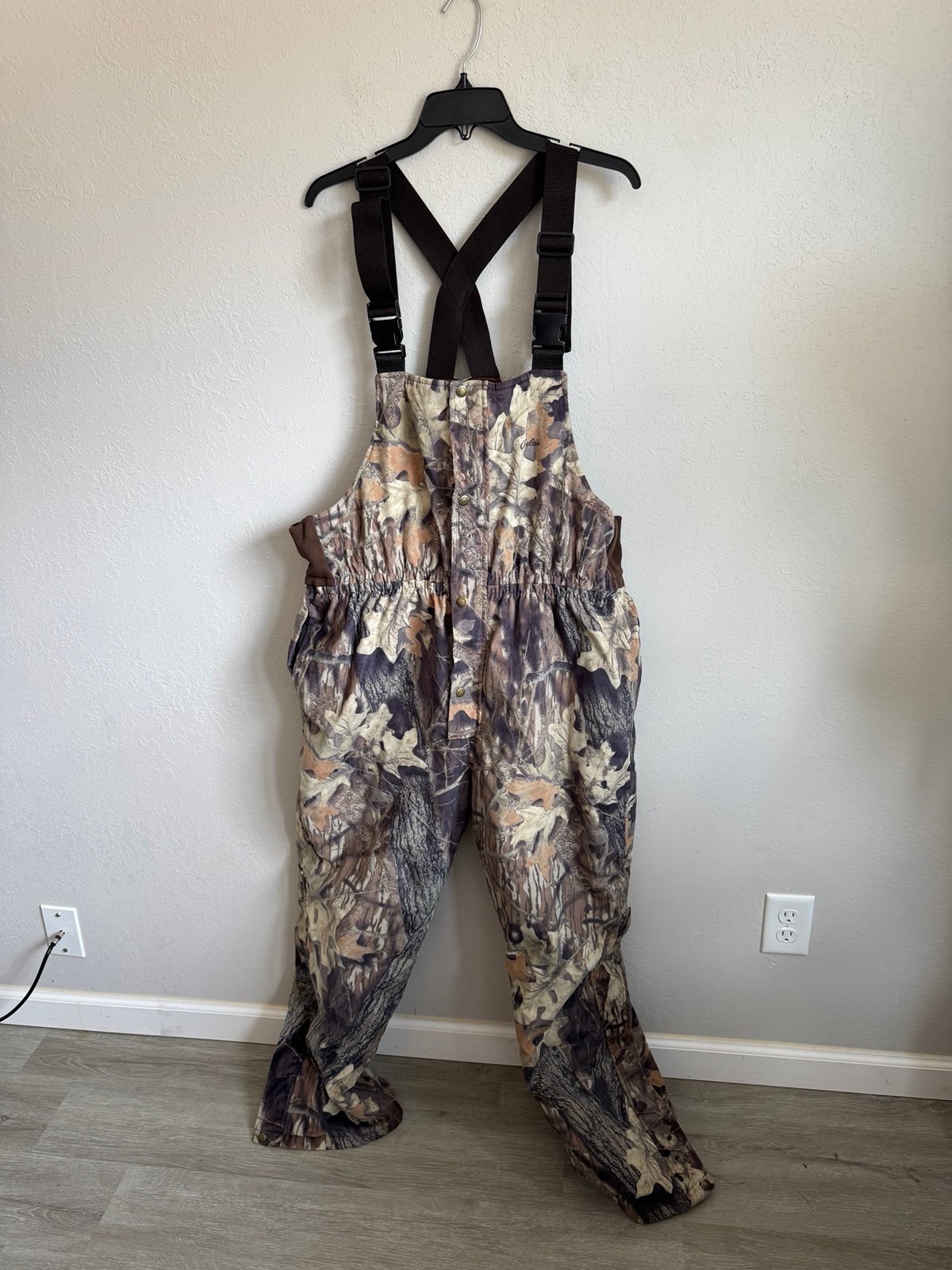 Vintage Cabelas Super Slam Clothing Camo Insulated Hunting Bibs Mens L Gorpcore