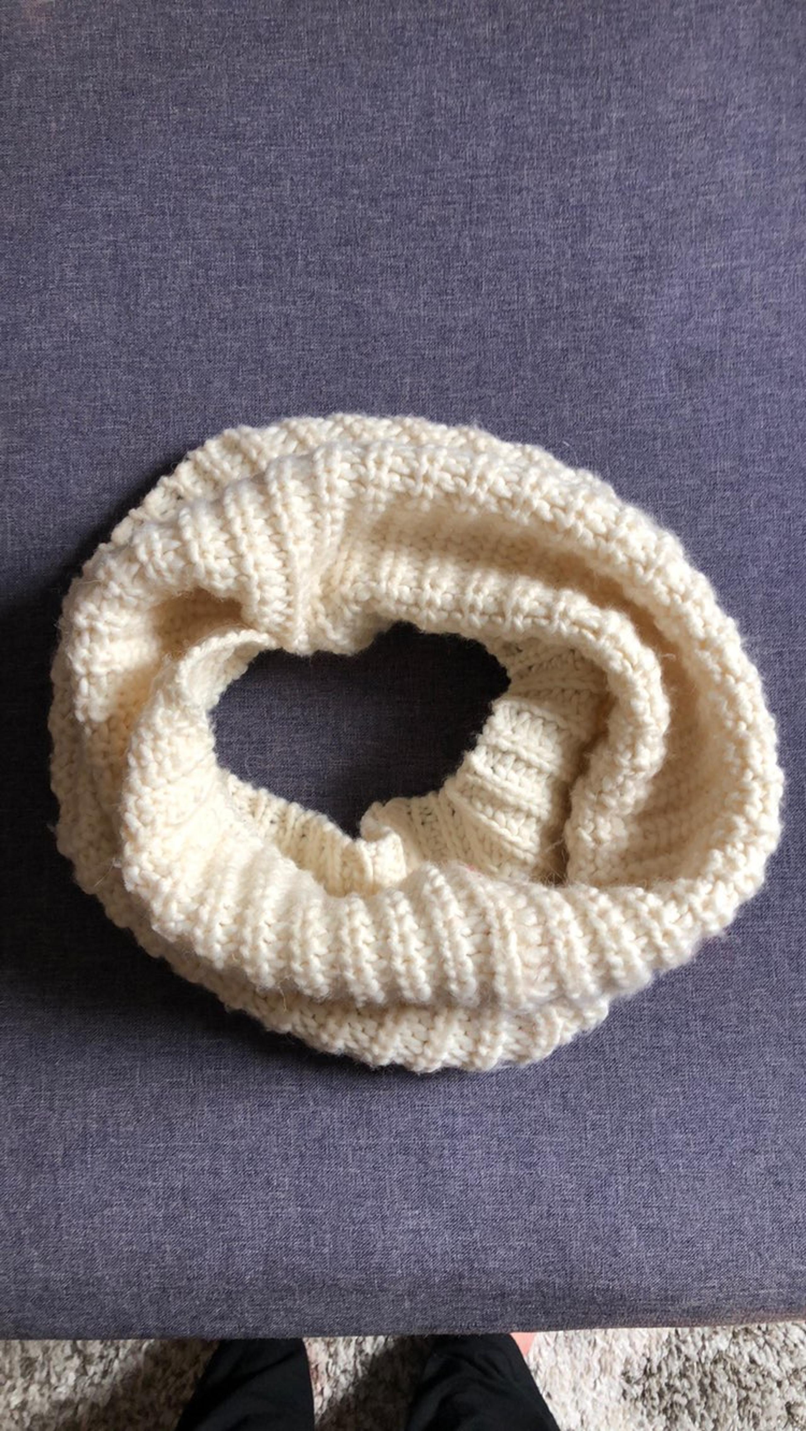 Cream Infinity Scarf