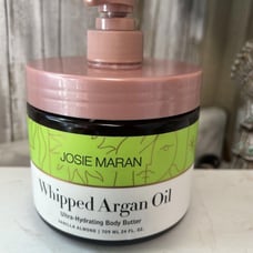 Josie Maran Whipped Argan Oil Body Butter Vanilla Almond 24 oz Jumbo Size W/pump