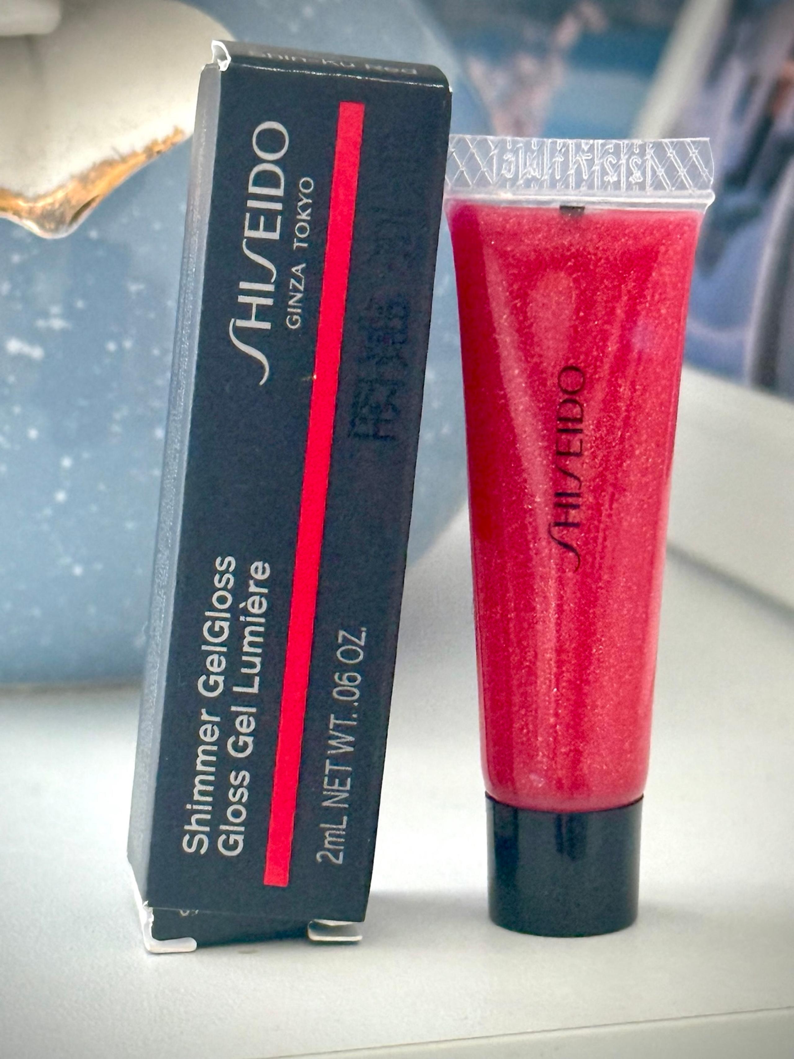 SHISEIDO SHIMMER GEL GLOSS SHIN-KU RED