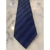 New Without Tags Belvest Silk Blue Striped Woven Tie Made In Italy 57 Length