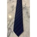 New Without Tags Belvest Silk Blue Striped Woven Tie Made In Italy 57 Length
