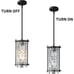 Dining Room Light Fixture Semi Flush Mount Crystal Chandelier Black Metal