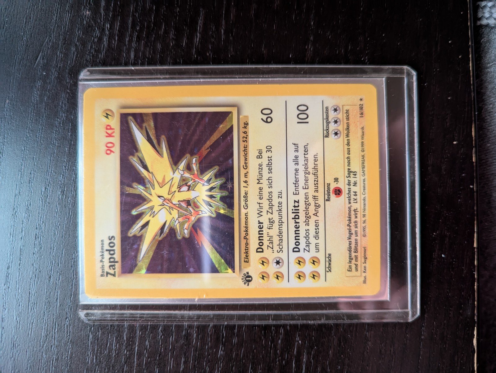 Pokemon 1st Edition German Zapdos