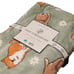 Cozy Companions Shiba Inu And Daisies Comfy Plush Soft Throw Blanket 60x70” NEW