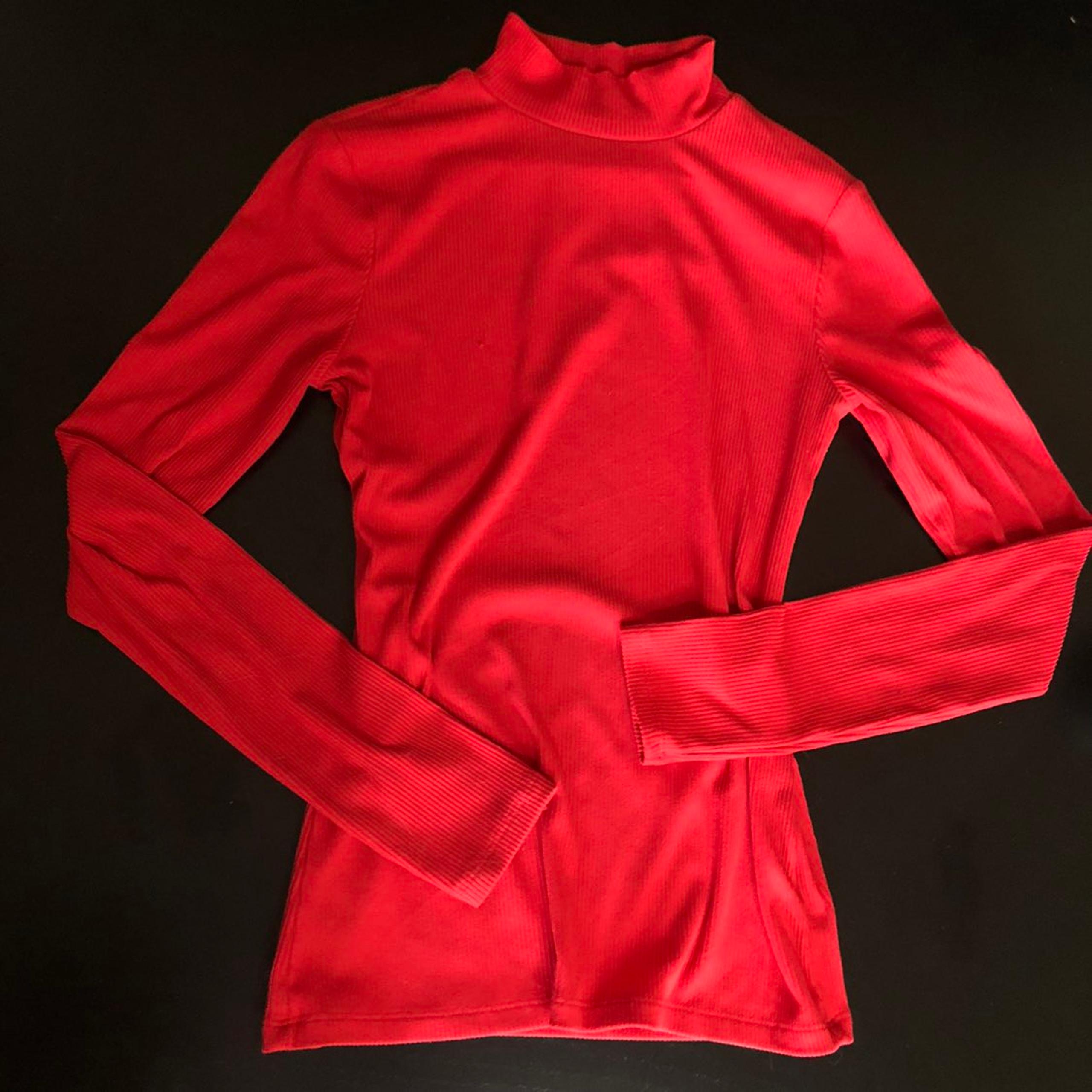 NOBO Red Long-Sleeved Mock-neck
