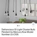 10 light cluster bulb pendant