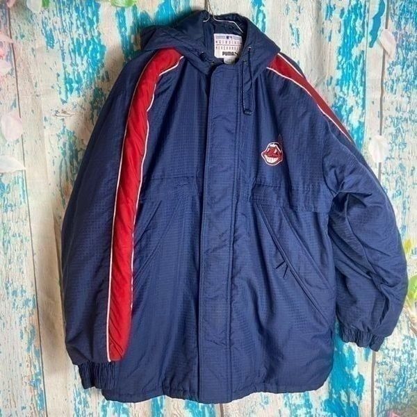 Vintage MLB Puma jacket cleveland indians