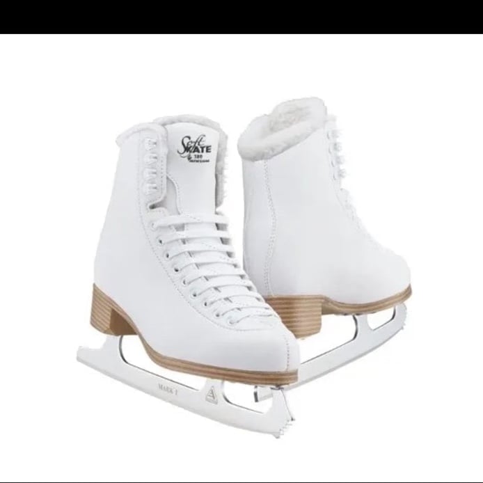 Jackson Ultima Classic SoftSkate 380 Ice Figure Skates Fleece Lining Sz 3