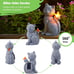 Solar Cat Outdoor Statues for Garden: Outside Decor with Butterfly Clearance