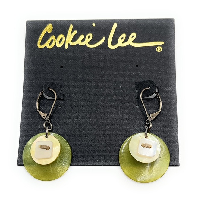 Cookie Lee Green Earrings Mercari