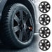 Alpena 17” VR Carbon Wheel Covers - Black, Set of 4 (Model 58410)
