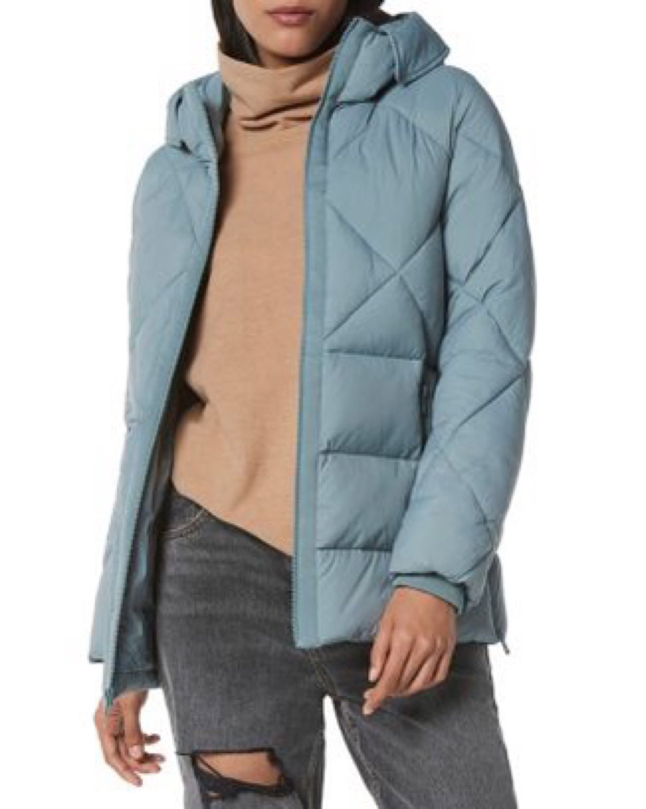 Marc New York Kalypso Powder Touch Puffer Hooded Coat