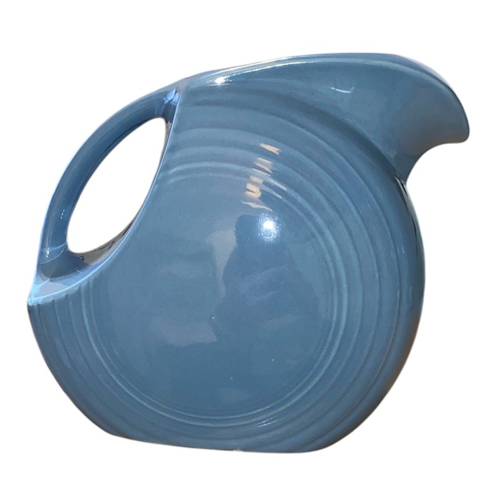 Fiestaware Large Disc Water Pitcher 1989 Periwinkle 67 Oz