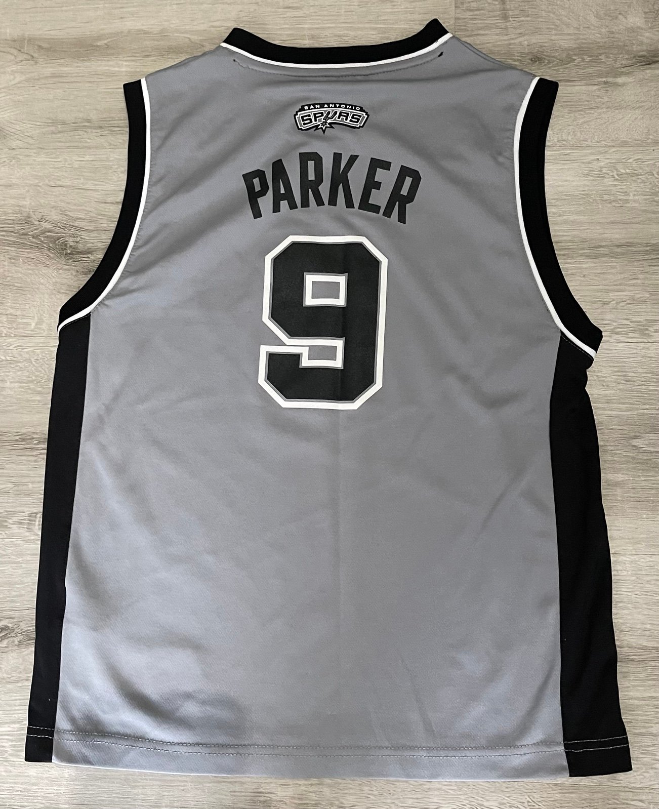 Kids Size Large Adidas San Antonio Spurs Jersey #9 Tony Parker