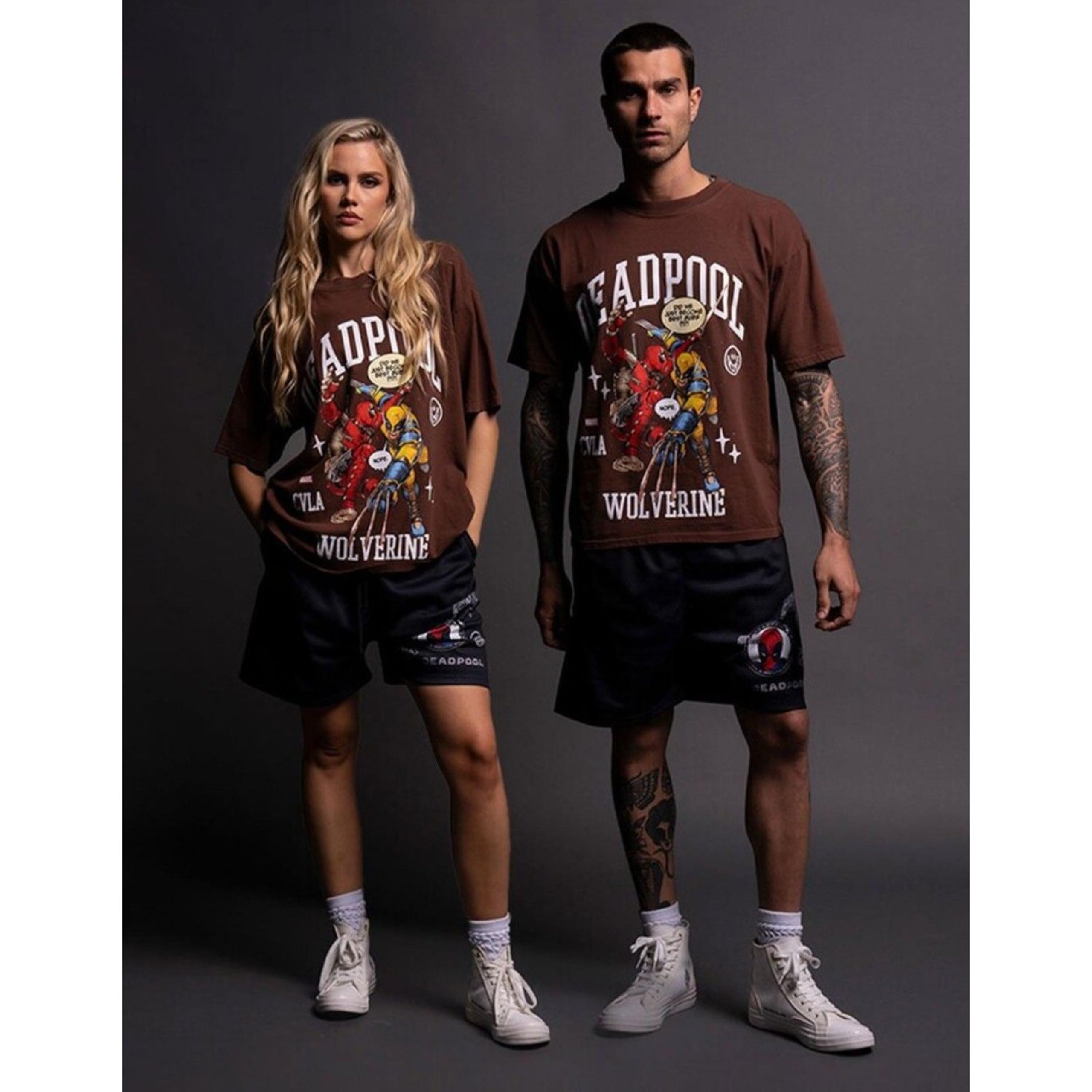 CVLA x DEADPOOL & WOLVERINE Best Friends Boxy Tee Brown Shirt - Men's Large
