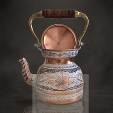 Copper Kettle Teapot, Engraved Copper Tea Kettle, =o\sj