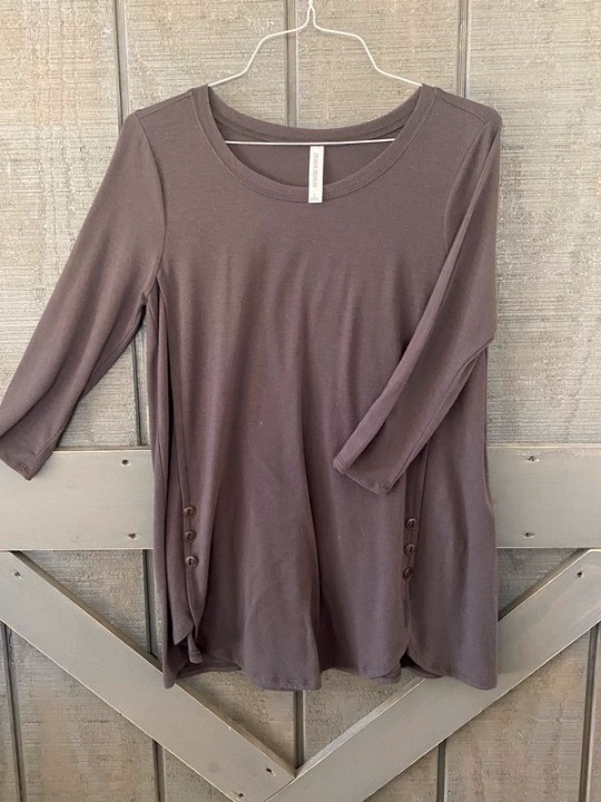 Tunic length womans shirt