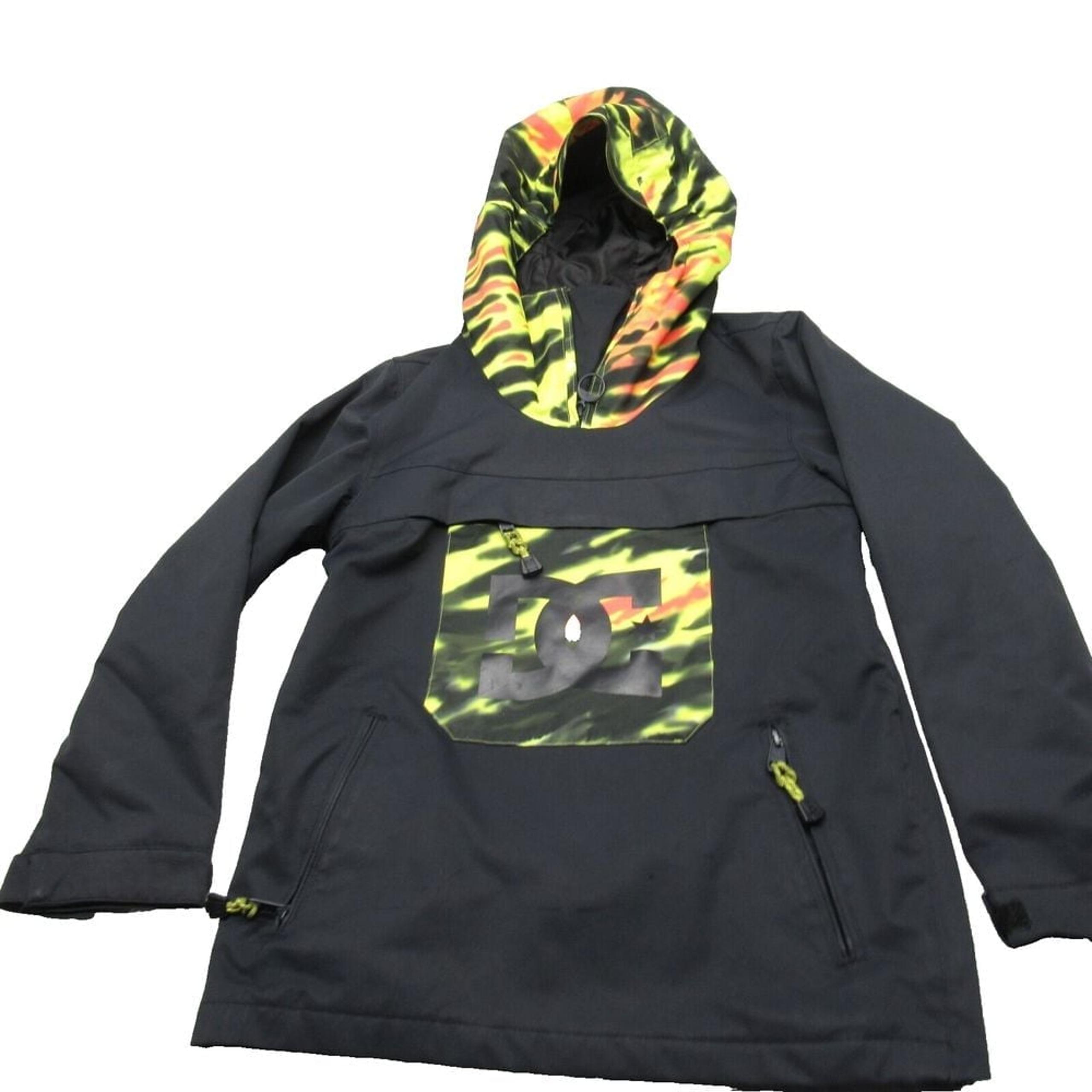 DC Snowboarding Jacket Youth Medium Insulated Anorak Waterproof 10K Ski Side Zip