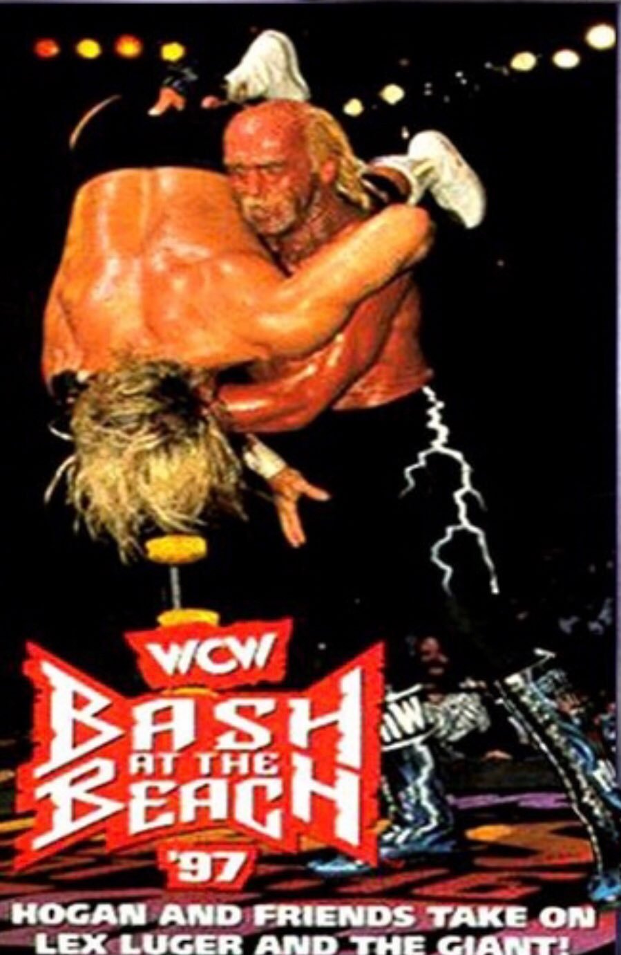 WCW Bash At The Beach 1997 Pre-recorded Blank Vhs Tape UNEDITED LIVE PPV