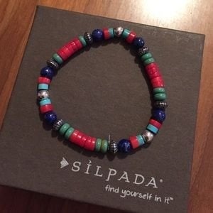 B1084 Retired Silpada Beaded Bracelet - 2004