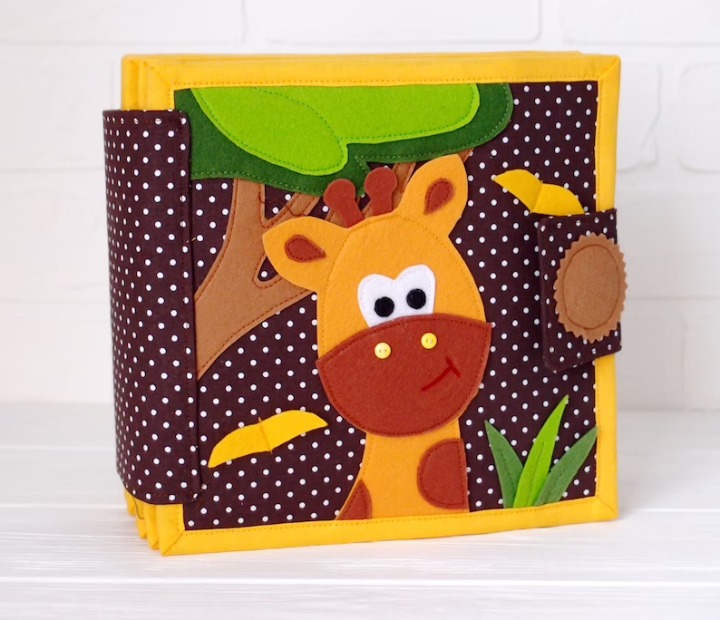 CUSTOM quiet book Toddler busy book Felt activity book baby - Sensory educationa