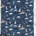 NWT Vera Bradley Fleece Blanket Throw 80 X50 Retails 65 Cat's Meow Blue