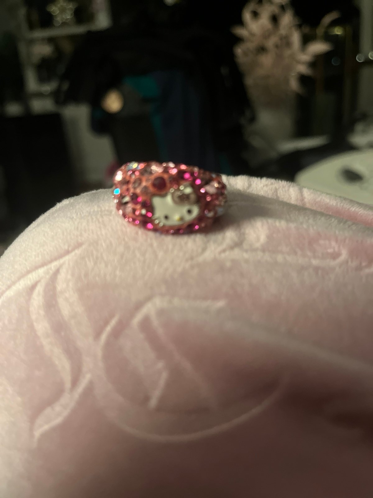 Hello kitty swarovski ring