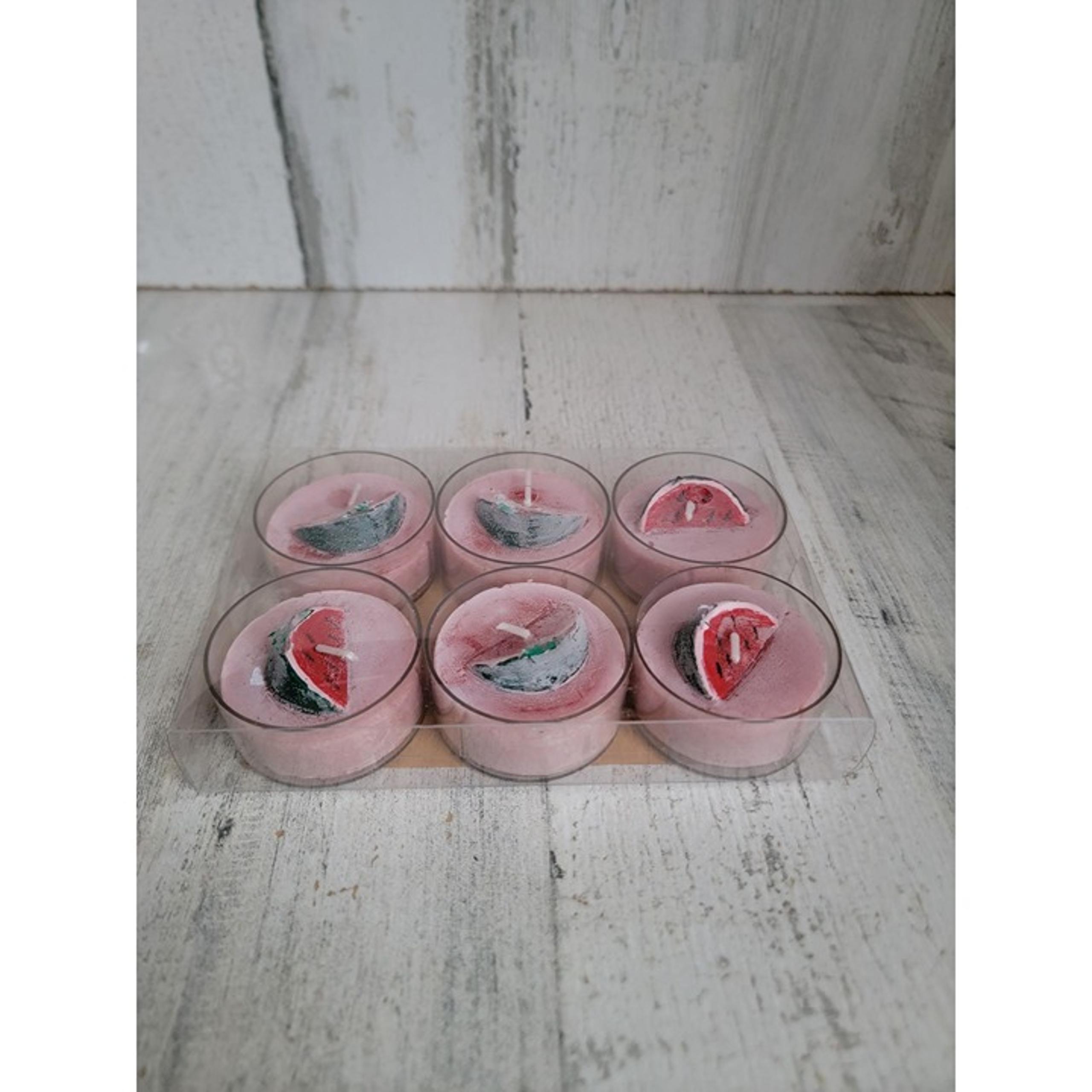 Pier 1 Imports watermelon tealight set pink candle decor