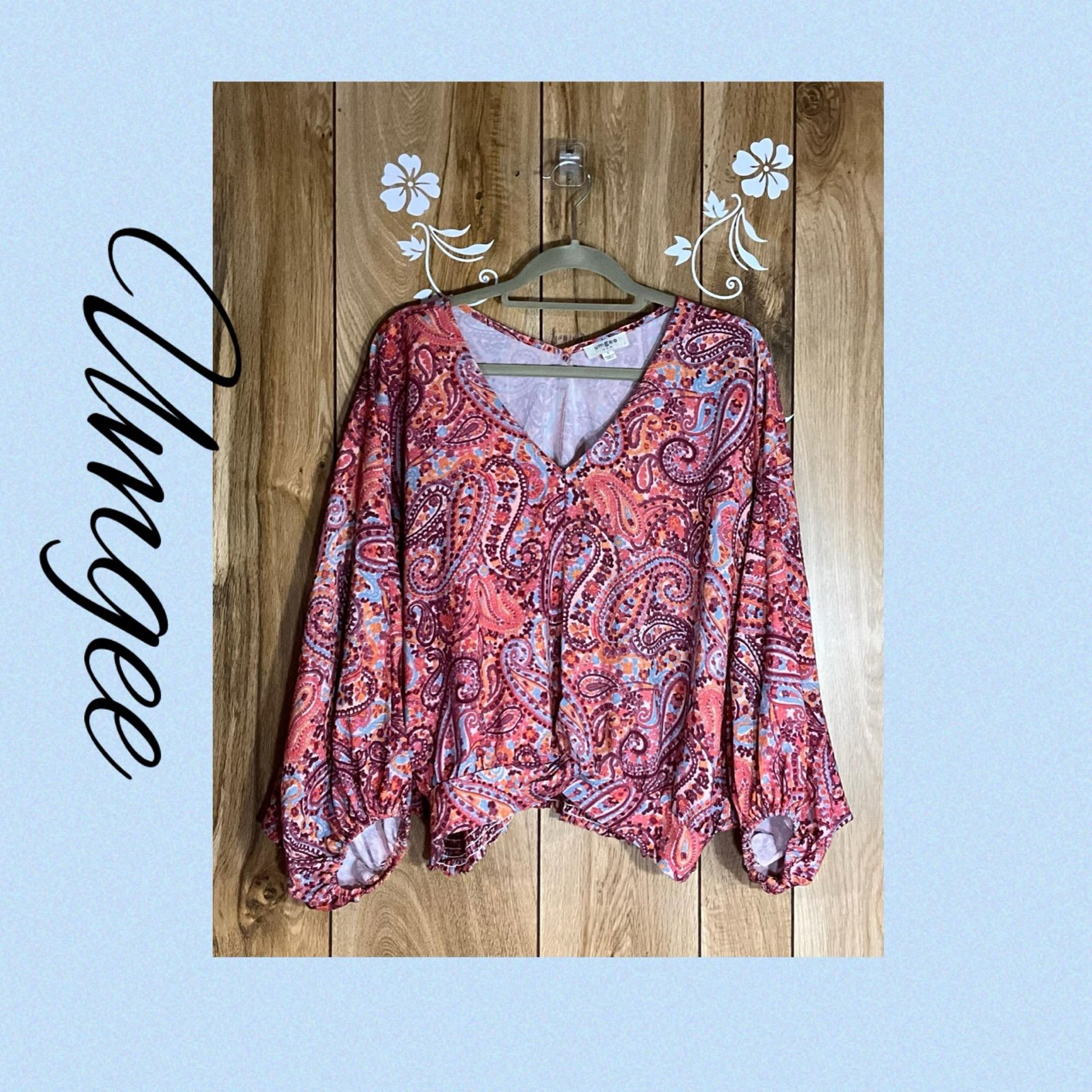 Women’s Size Small Umgee MultiColor Blouse/Top