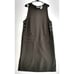 Erika Studio Petites Women's Pinafore Dress Dark Green Pockets Buttons PM