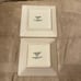 Williams Sonoma IPATRIZI I PATRIZI Italy 9” Square White Plate and 8.25” Bowl