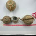 Antique Meiji Period Tea Set 4 Pieces Shark Skin Moriage Porcelain Cream Sugar