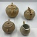 Antique Meiji Period Tea Set 4 Pieces Shark Skin Moriage Porcelain Cream Sugar