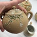 Antique Meiji Period Tea Set 4 Pieces Shark Skin Moriage Porcelain Cream Sugar