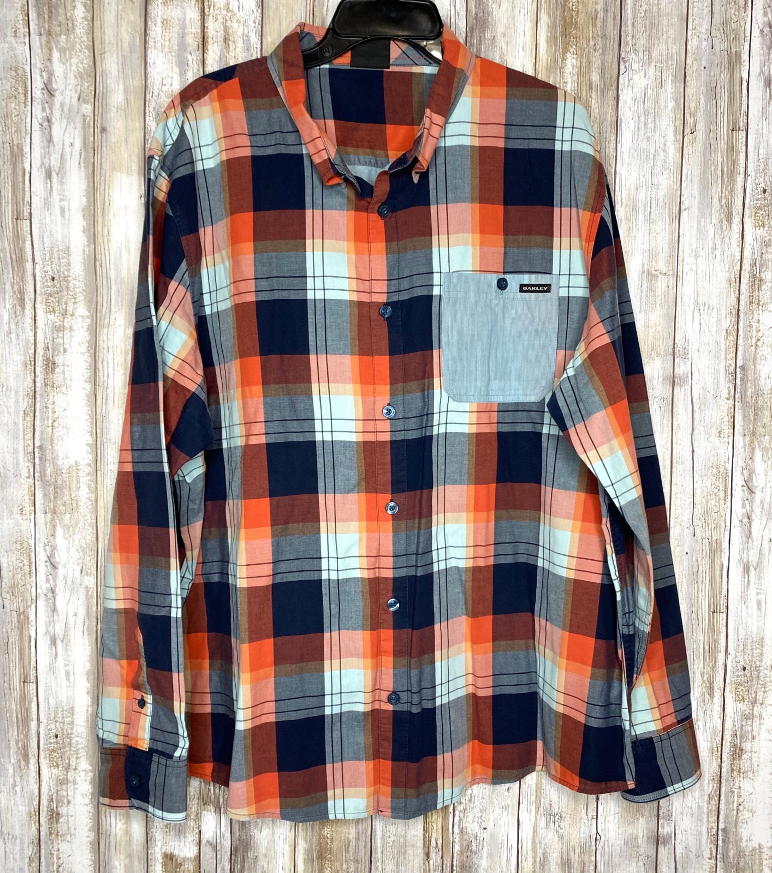 Oakley Button Down Plaided Shirt Men’s XXL