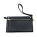 Coach Women's Flap Phone Crossgrain Leather Wallet w/ Studs - Black