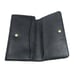 Coach Women's Flap Phone Crossgrain Leather Wallet w/ Studs - Black