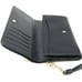 Coach Women's Flap Phone Crossgrain Leather Wallet w/ Studs - Black