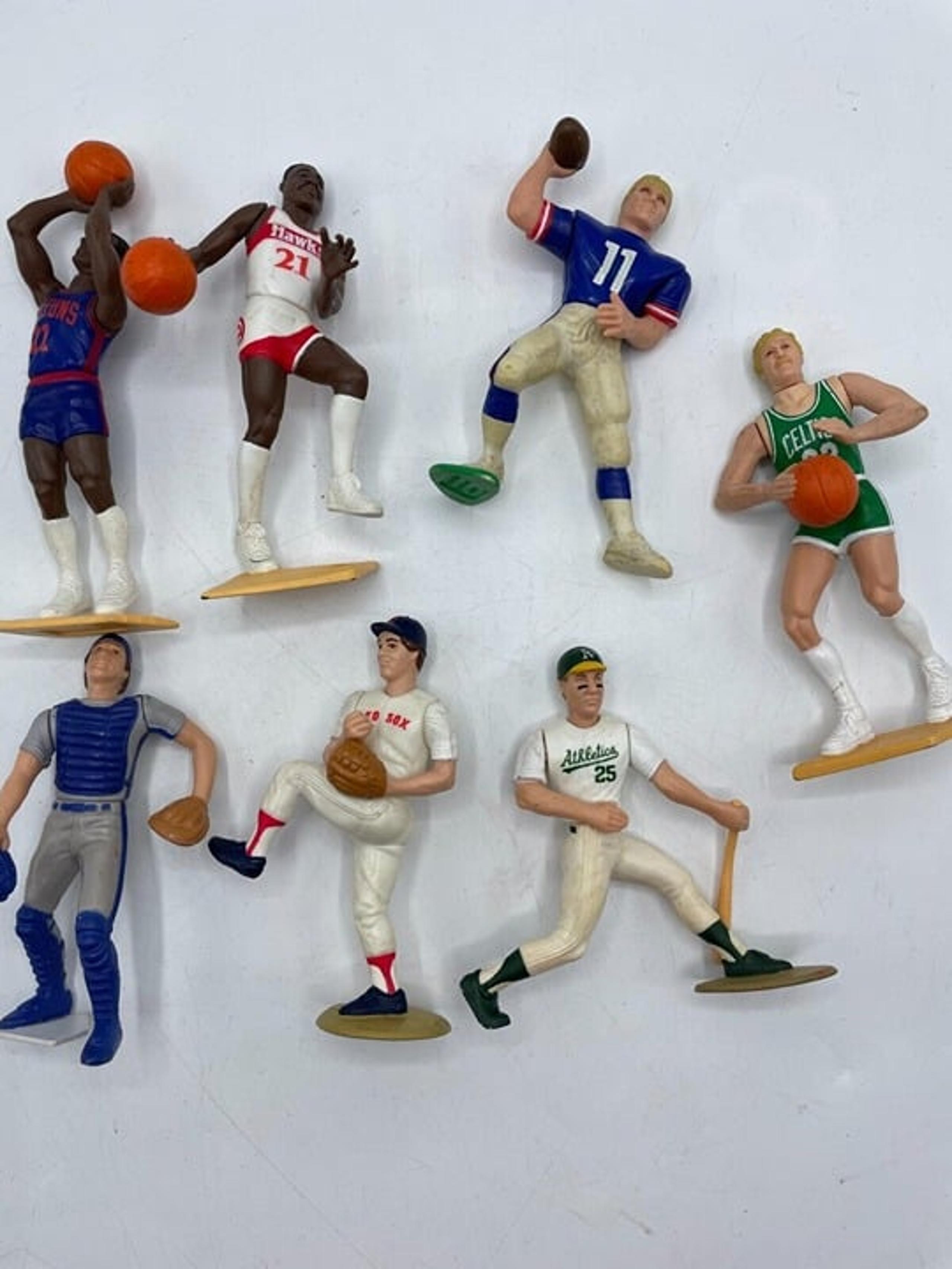 Vintage Starting Lineup Figures Lot Baseball Football Basketball Bird Clemens