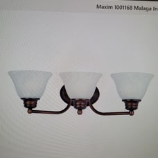 Maxim 2688MROI Malaga 19.5 3-Light Marb