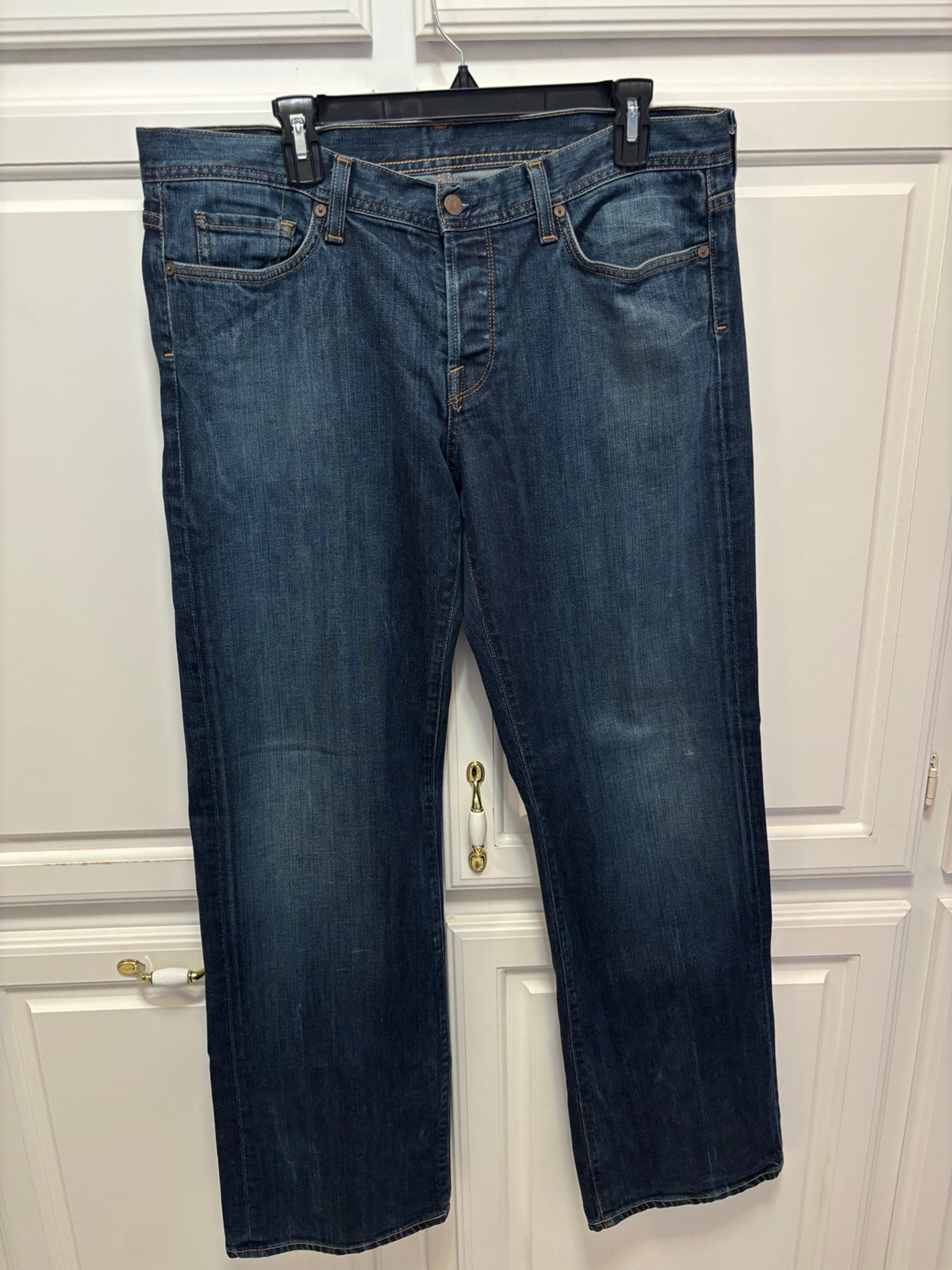 Citizens of Humanity Men's Evans Relaxed Fit Button Fly 606 Jeans Size 36X34