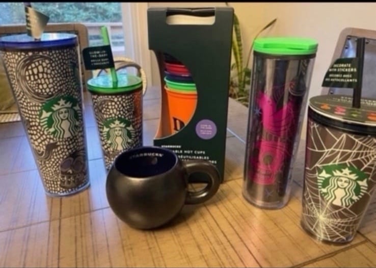 Starbucks Brand new cup and tumbler halloween bundle