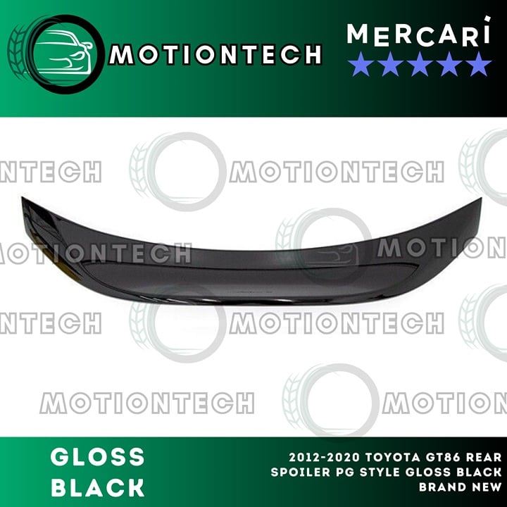 2012-2020 Toyota GT86 Rear Spoiler PG Style Gloss Black Brand New